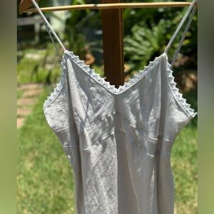 Vintage white house linen dress